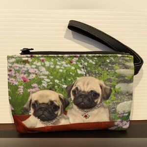 JEWELED PUGS small pouch